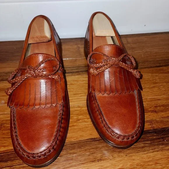 Allen Edmonds Yorkshire Leather Loafers 8.5 ALLEN EDMONDS NOTTINGHAM BROWN LEATHER LOAFERS MENS SIZE  main image 3